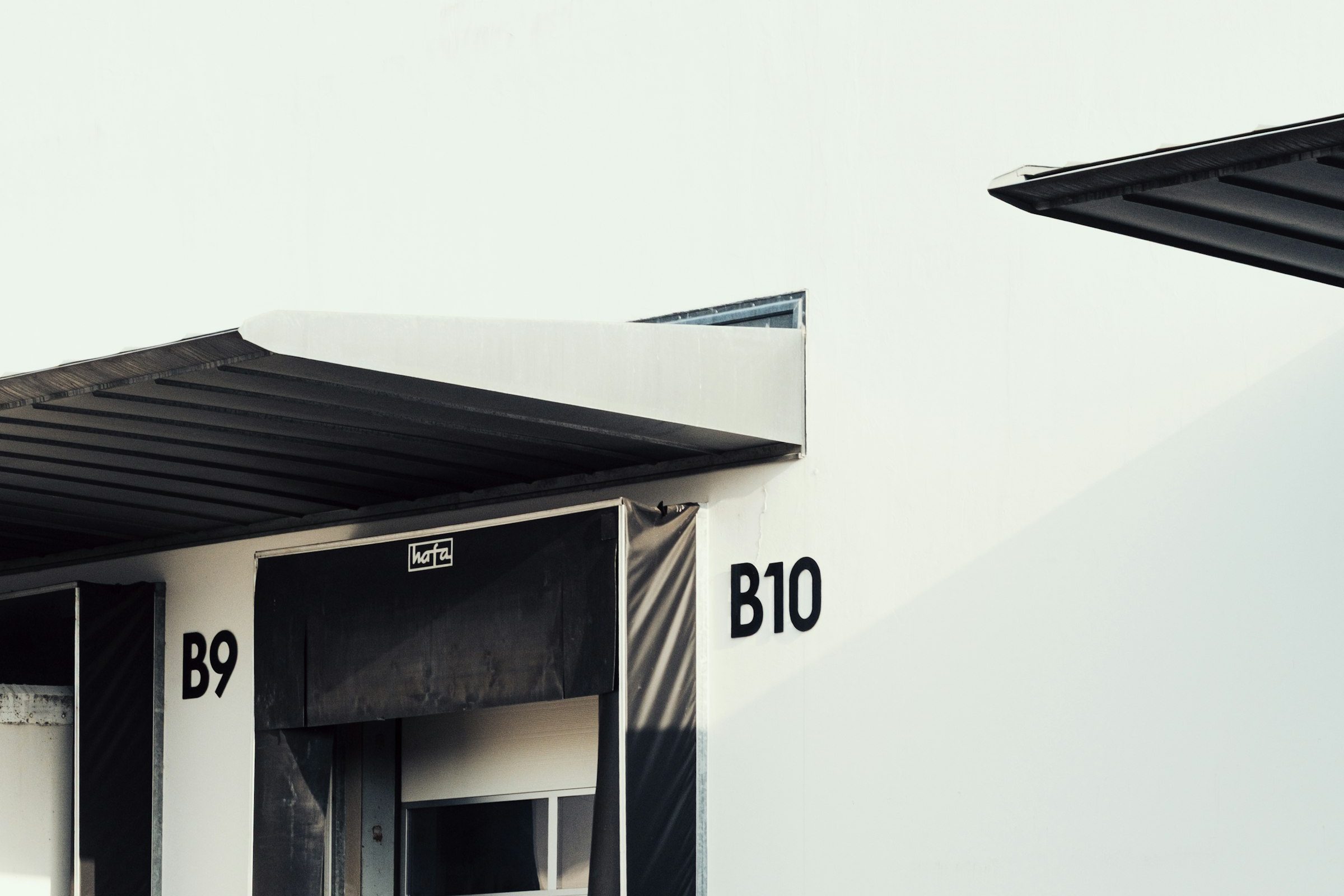 Loading docks at a warehouse