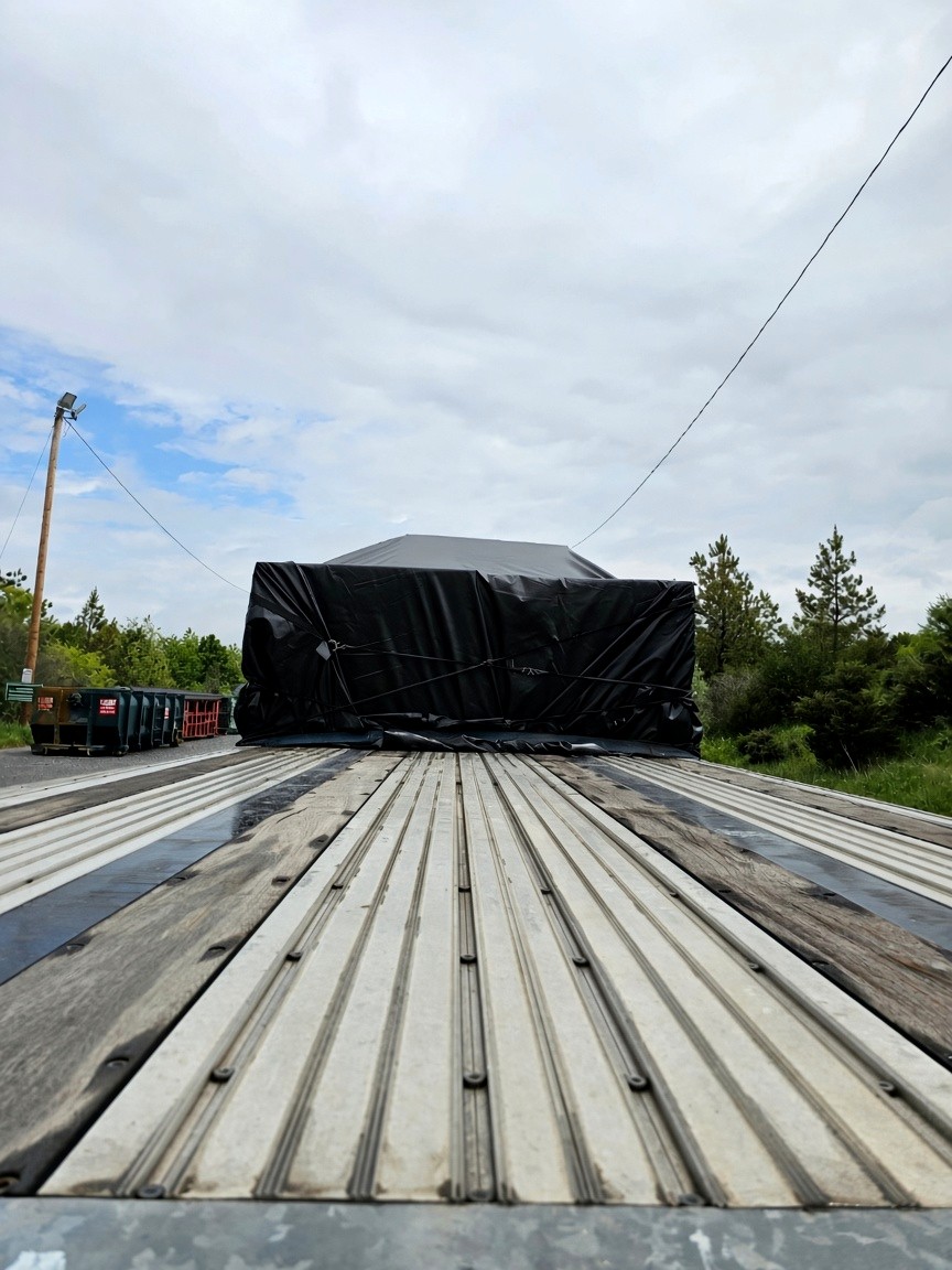 Heavy freight strapped and verified