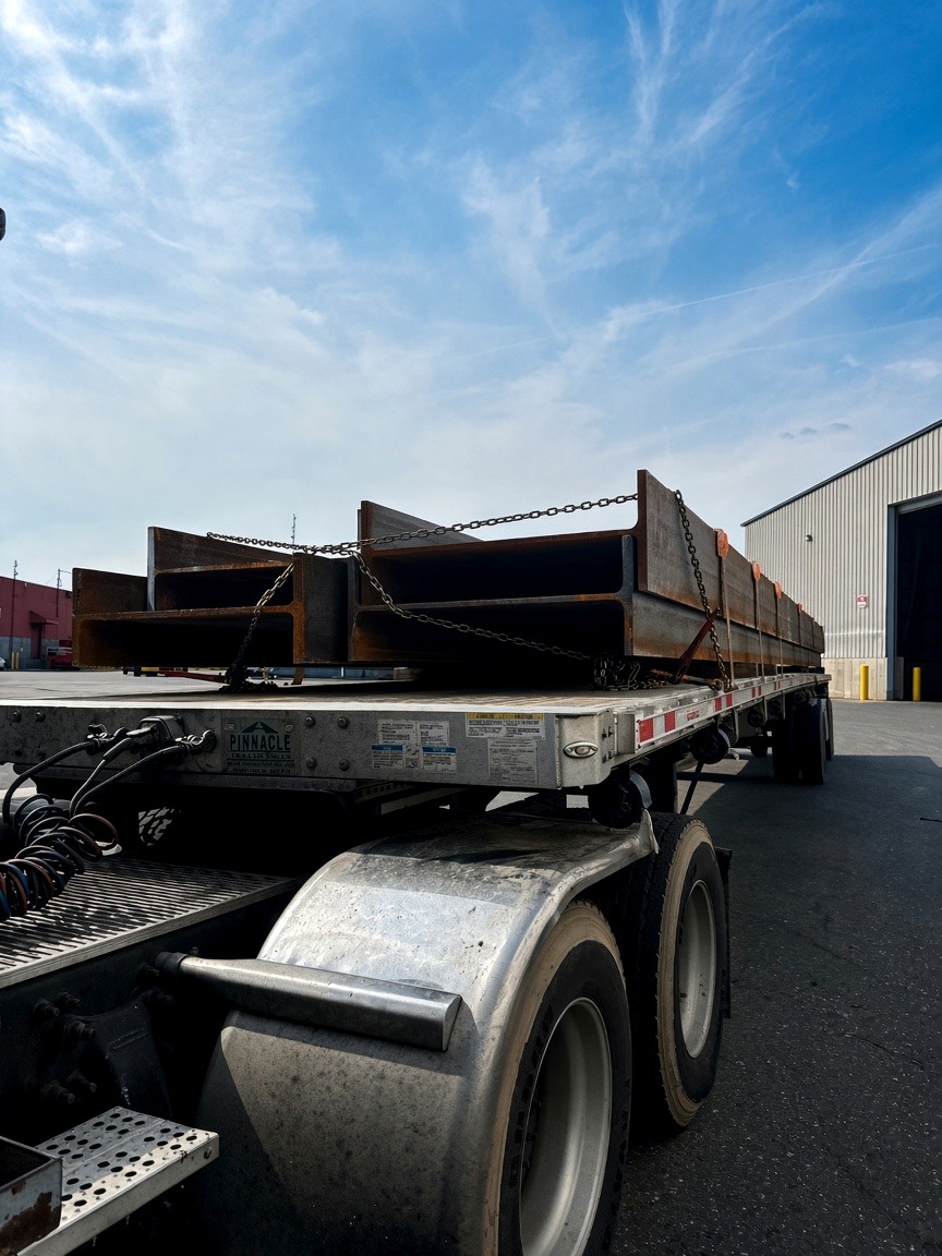 Heavy freight strapped and verified