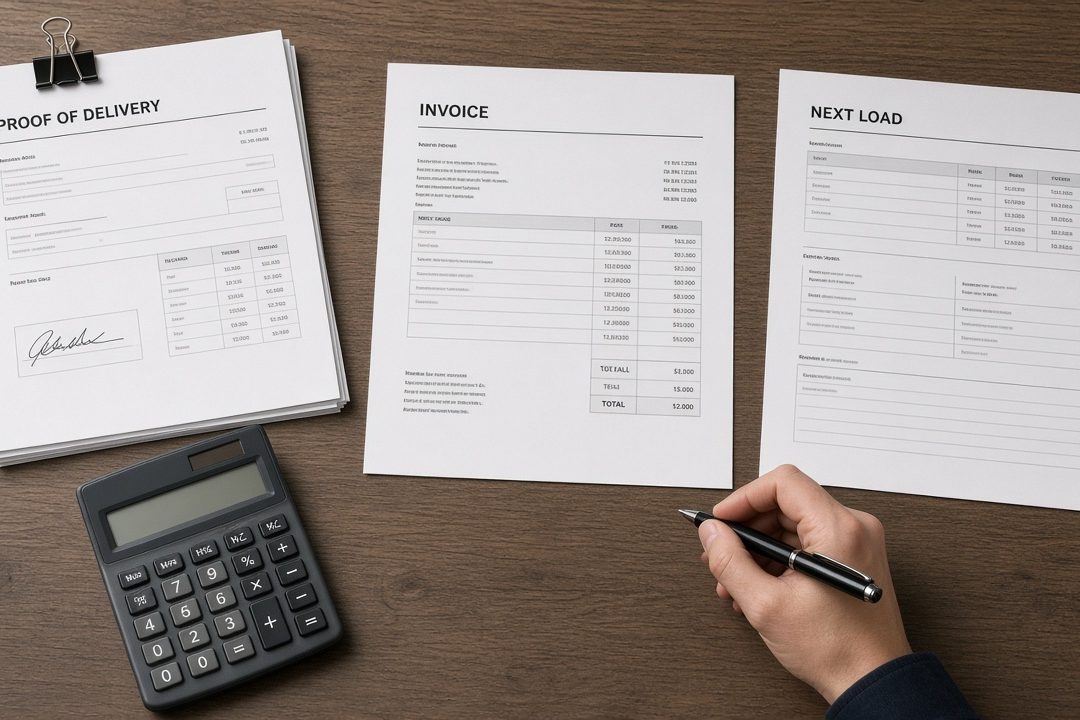 POD, invoice and next load paperwork